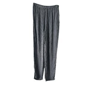 Naturally Petite Honolulu Hawaii Striped Pants Black Gray S Small